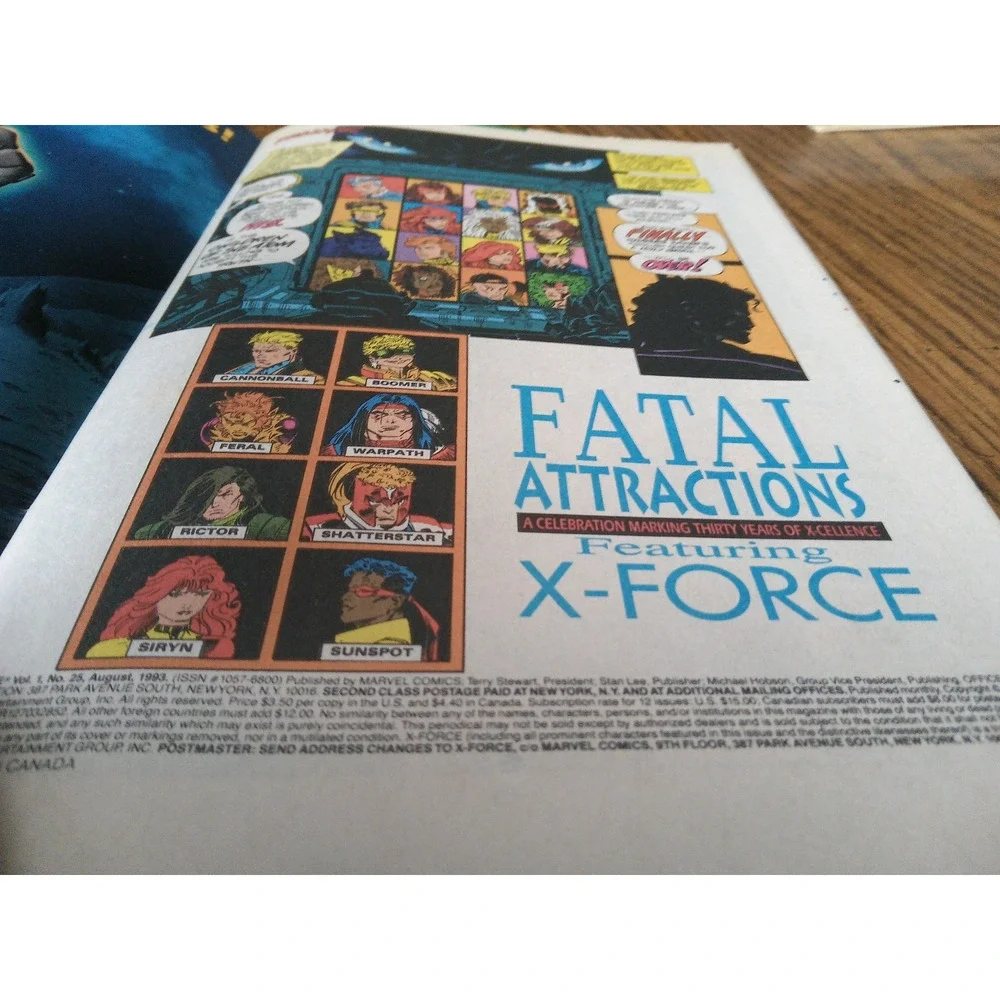 X-Force #25 (August 1993 Marvel Comics)